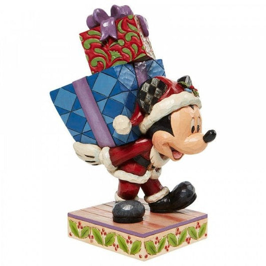 Disney Traditions Here Comes Old St. Mick - Mickey Carrying Gifts Figurine 6008978 Disney Traditions Here Comes Old St. Mick - Mickey Carrying Gifts Figurine 6008978