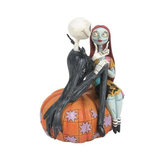 Disney Traditions Jack and Sally on a Pumpkin Figurine 6014358 Disney Traditions Jack and Sally on a Pumpkin Figurine 6014358
