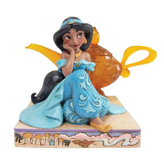 Disney Traditions Jasmine and Genie Lamp Figurine By Jim Shore 6010097 Disney Traditions Jasmine and Genie Lamp Figurine By Jim Shore 6010097