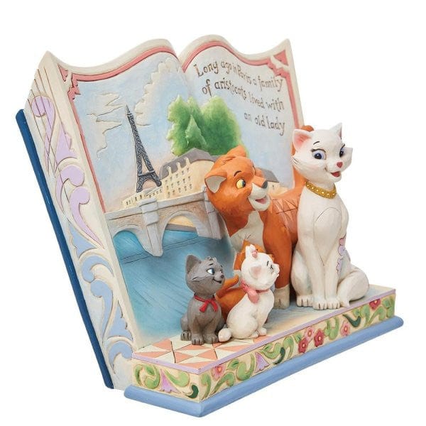 Disney Traditions Long Ago in Paris Aristocats Storybook Figurine by Jim Shore 6013080