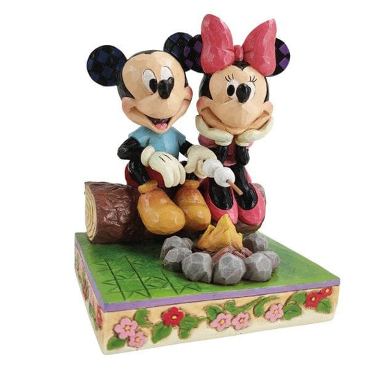Disney Traditions Mickey and Minnie Campfire Figurine By Jim Shore 6011938 Disney Traditions Mickey and Minnie Campfire Figurine By Jim Shore 6011938