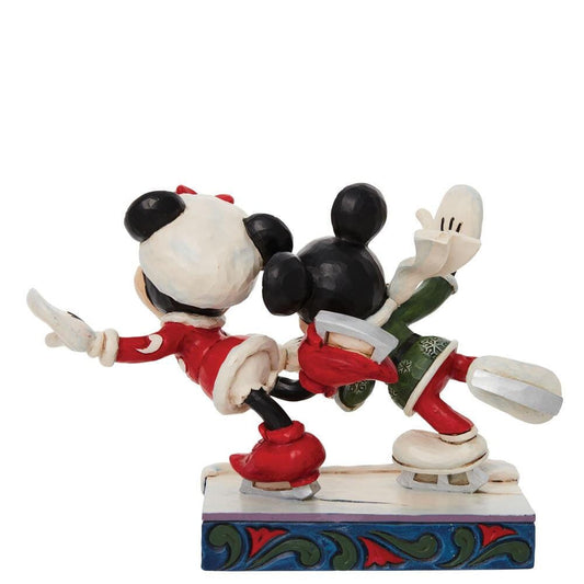 Disney Traditions Mickey and Minnie Ice Skating Figurine By Jim Shore 6010871 Disney Traditions Mickey and Minnie Ice Skating Figurine By Jim Shore 6010871