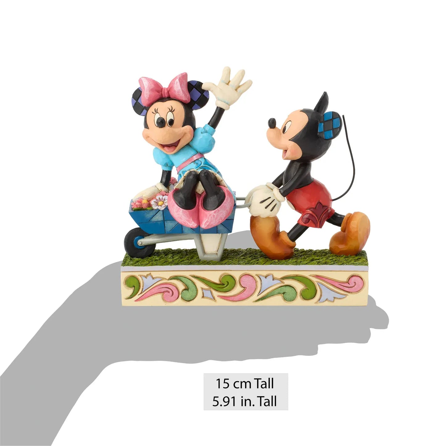 Disney Traditions Mickey and Minnie Wheelbarrow Figurine by Jim Shore Disney Traditions Mickey and Minnie Wheelbarrow Figurine by Jim Shore