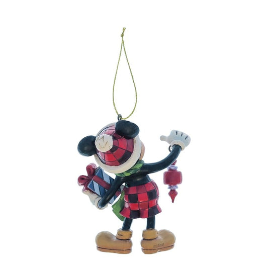 Disney Traditions Mickey Holding Christmas Gift Hanging Ornament By Jim Shore 6017546 Disney Traditions Mickey Holding Christmas Gift Hanging Ornament By Jim Shore 6017546