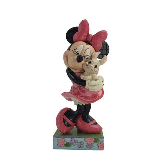 Disney Traditions Minnie Holding Bunny Figurine By Jim Shore 6011918 Disney Traditions Minnie Holding Bunny Figurine By Jim Shore 6011918