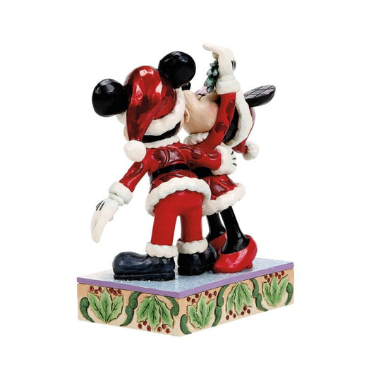 Disney Traditions Mistletoe Moments (Mickey and Minnie Mistletoe) Figurine By Jim Shore 6018709 Disney Traditions Mistletoe Moments (Mickey and Minnie Mistletoe) Figurine By Jim Shore 6018709