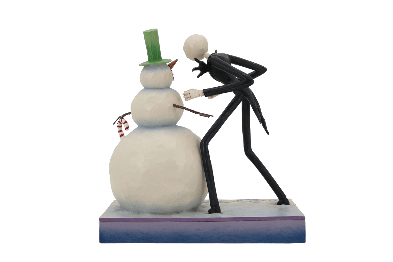 Disney Traditions Nightmare Before Christmas Jack Discovering Snowman Figurine By Jim Shore 6013056