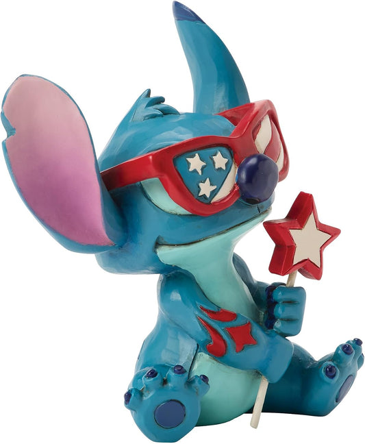 Disney Traditions Patriotic Stitch Figurine By Jim Shore Disney Traditions Patriotic Stitch Figurine By Jim Shore
