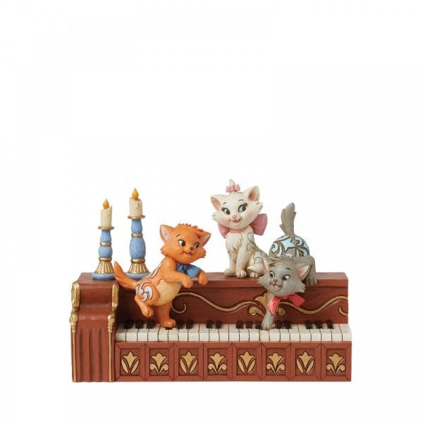 DISNEY TRADITIONS BY JIM SHORE ARISTOCAT KITTENS ON PIANO main image 1