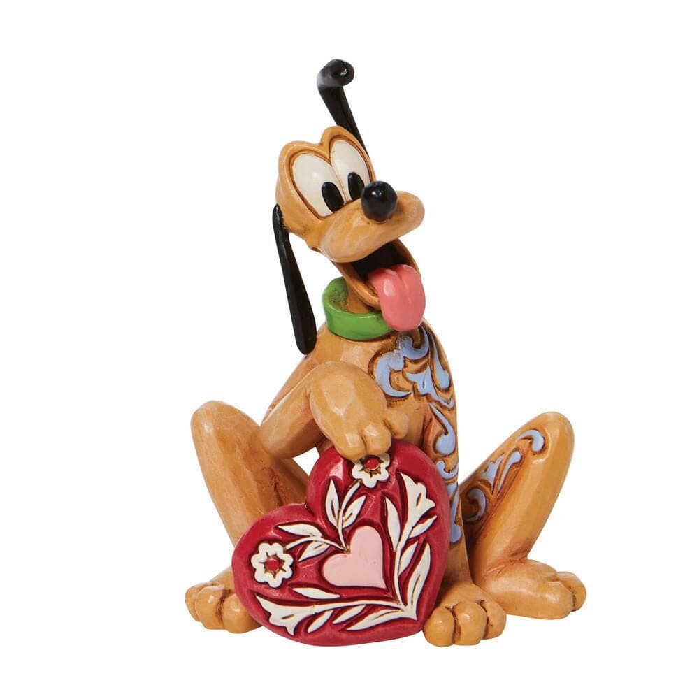 Disney Traditions Pluto Heart Mini Figurine By Jim Shore 6010108