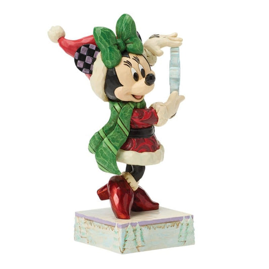 Disney Traditions Snow Unique (Minnie with Snowflake) Figurine By Jim Shore 6018710 Disney Traditions Snow Unique (Minnie with Snowflake) Figurine By Jim Shore 6018710
