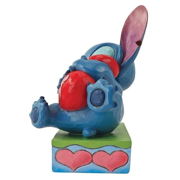 Disney Traditions Stitch Hugging a Heart Figurine 6014316