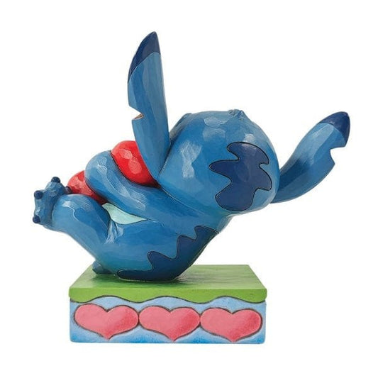 Disney Traditions Stitch Hugging a Heart Figurine 6014316 Disney Traditions Stitch Hugging a Heart Figurine 6014316