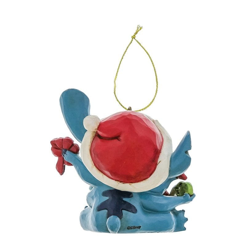 Disney Traditions Stitch Unwrapping Christmas Gift Hanging Ornament By Jim Shore 6017545