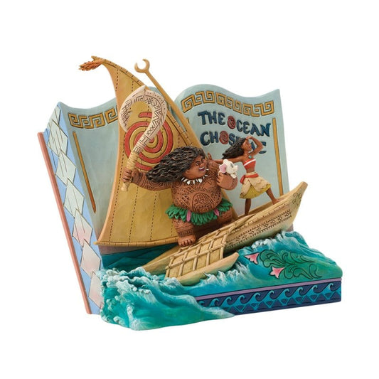 Disney Traditions The Ocean Chose Me (Moana Storybook) Figurine by Jim Shore Disney Traditions The Ocean Chose Me (Moana Storybook) Figurine by Jim Shore