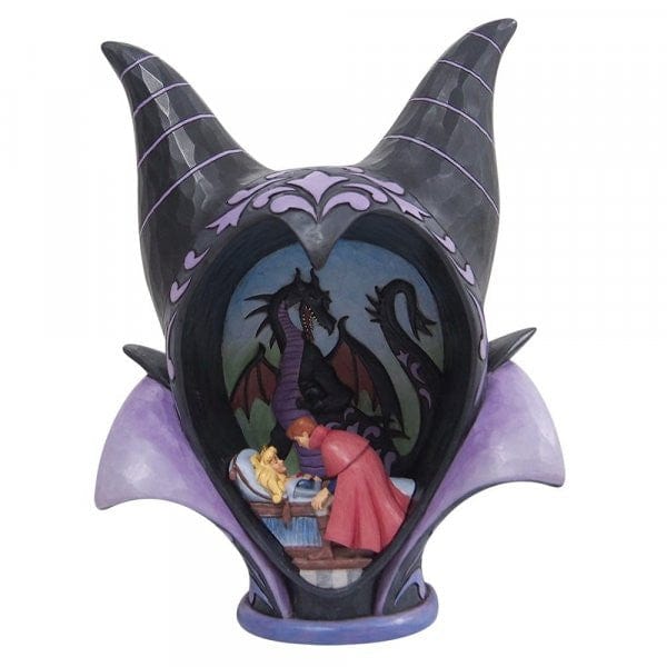 Disney Traditions True Love's Kiss - Maleficent Diorama Headdress Figurine Disney Traditions True Love's Kiss - Maleficent Diorama Headdress Figurine