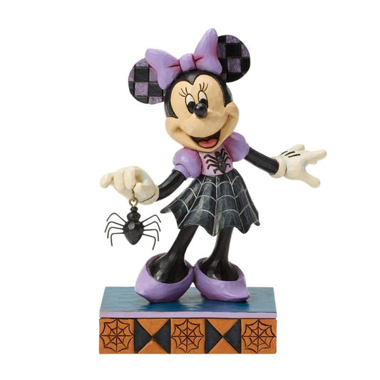 Disney Traditions Web-tastic Halloween (Minnie in Spider Dress) Figurine By Jim Shore 6017939 Disney Traditions Web-tastic Halloween (Minnie in Spider Dress) Figurine By Jim Shore 6017939