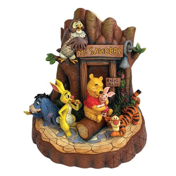Disney Traditions Winnie The Pooh Carved By Heart Figurine by Jim Shore 6010879 Disney Traditions Winnie The Pooh Carved By Heart Figurine by Jim Shore 6010879