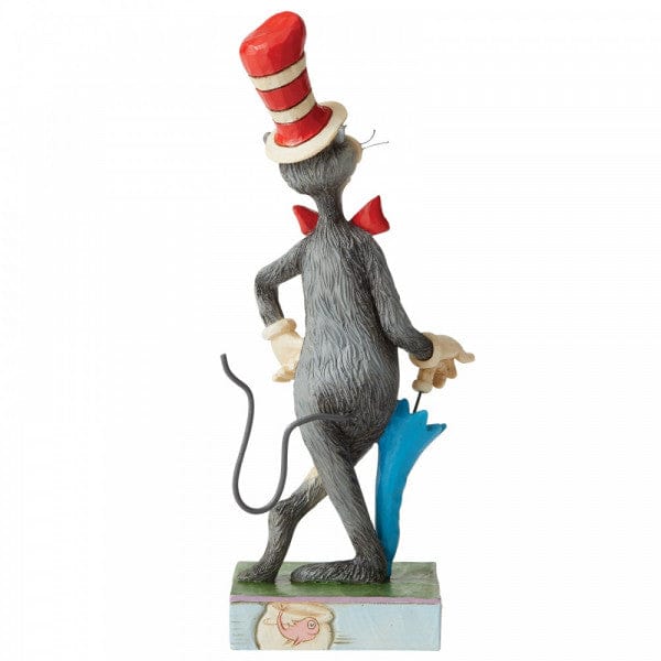 Dr Seuss The Cat In The Hat with Umbrella Figurine By Jim Shore