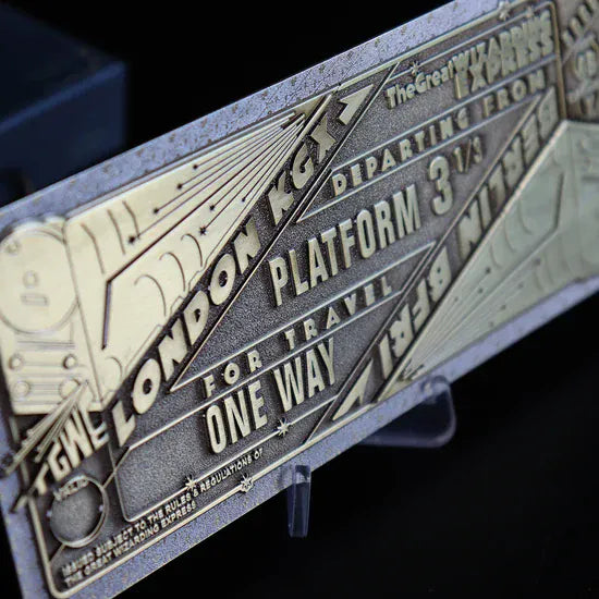 Fantastic Beasts Limited Edition The Great Wizarding Express Antique Finish Replica Train Ticket Fantastic Beasts Limited Edition The Great Wizarding Express Antique Finish Replica Train Ticket