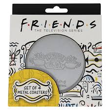 Friends Set of 4 Embossed Metal Coasters Friends Set of 4 Embossed Metal Coasters