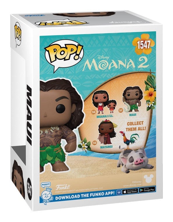 Funko Pop! Disney Moana 2 - Maui #1547 Pop Vinyl Funko Pop! Disney Moana 2 - Maui #1547 Pop Vinyl