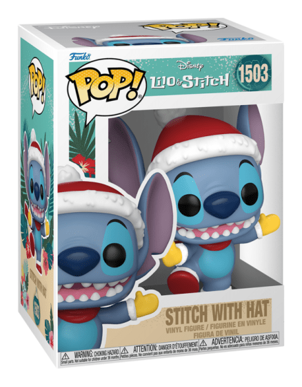Funko Pop! Disney Stitch With Santa Hat #1503 Pop Vinyl Funko Pop! Disney Stitch With Santa Hat #1503 Pop Vinyl