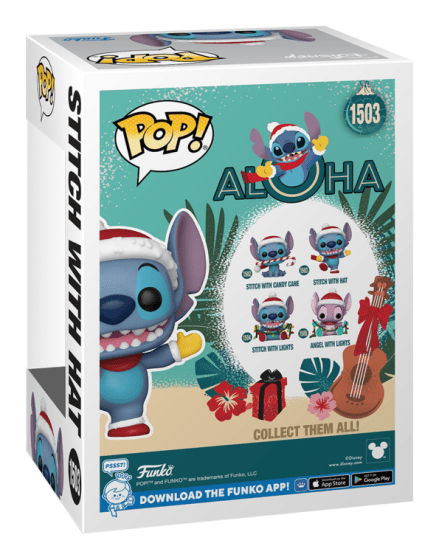 Funko Pop! Disney Stitch With Santa Hat #1503 Pop Vinyl Funko Pop! Disney Stitch With Santa Hat #1503 Pop Vinyl