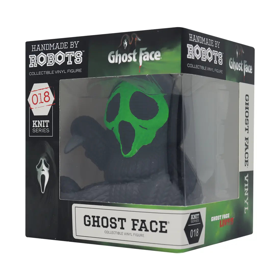 Ghostface Scream Fluorescent Green Collectible Vinyl Figure by Handmade By Robots Ghostface Scream Fluorescent Green Collectible Vinyl Figure by Handmade By Robots