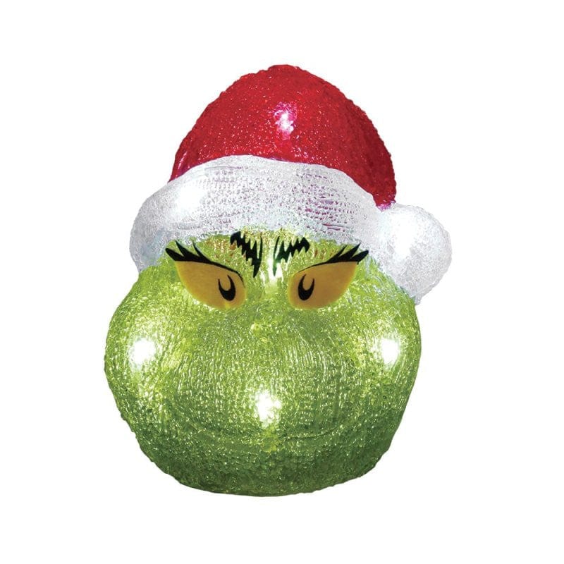 Grinch Head Lit Figurine By Department 56 6017338