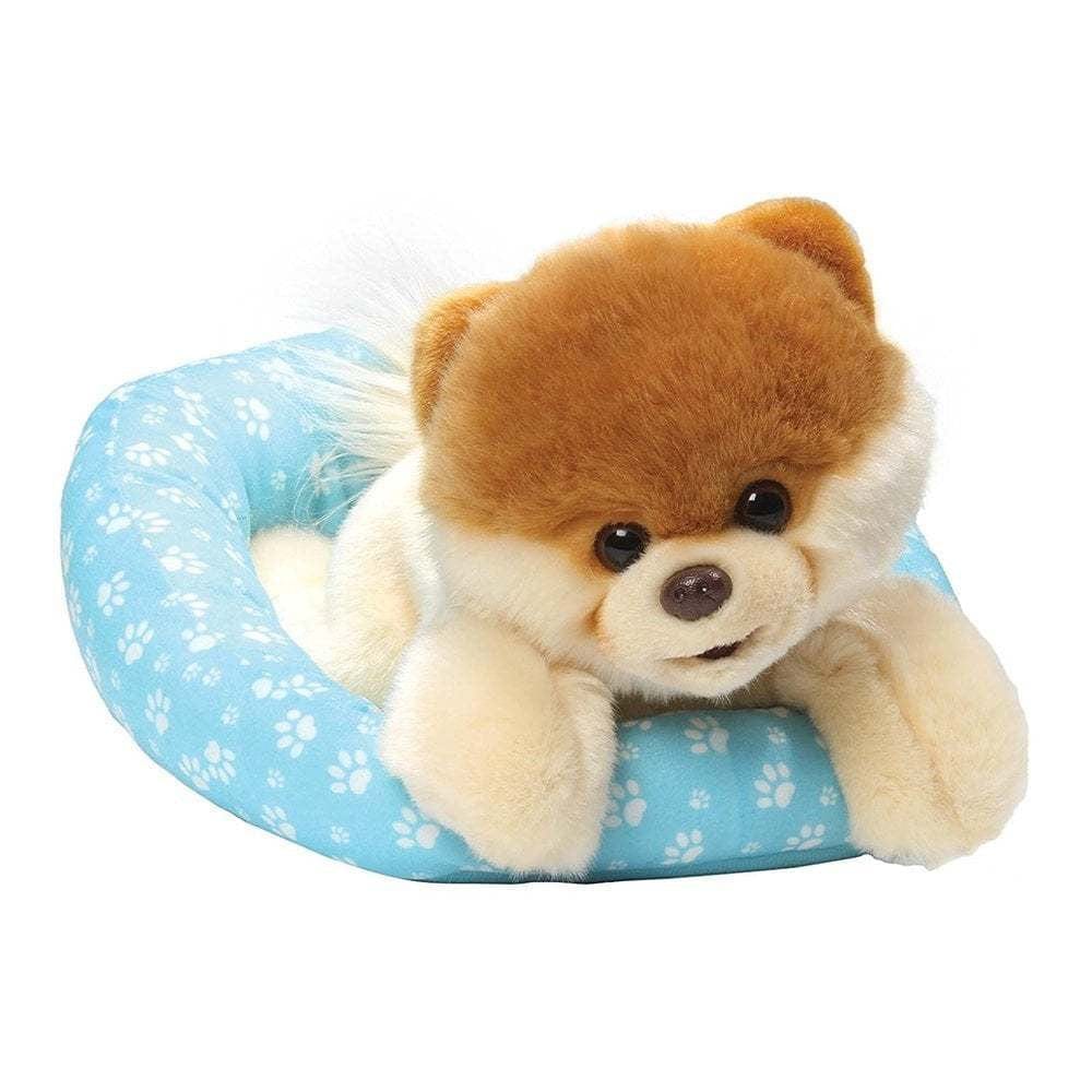 GUND Boo In A Bed Pomeranian Dog Plush