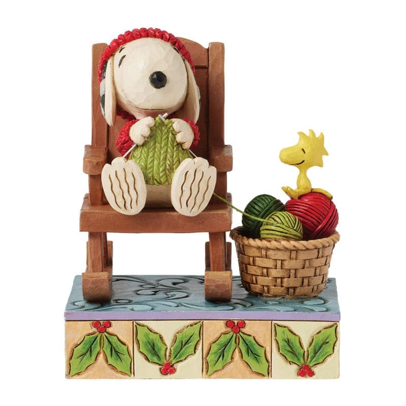 Handmade Happiness (Snoopy Knitting In Rocking Chair) Peanuts By Jim Shore Figurine 6017232