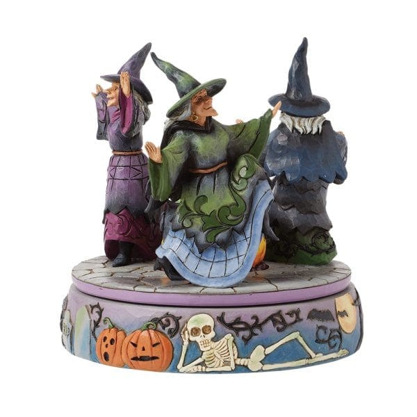 Heartwood Creek By Jim Shore A Haunting We Will Go (Rotating Witches) Figurine 6016640