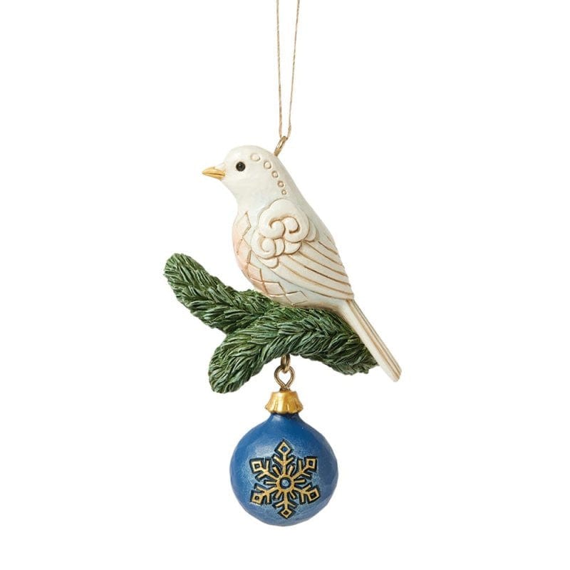 Heartwood Creek By Jim Shore Blue & Gold Dove Hanging Ornament 6017050