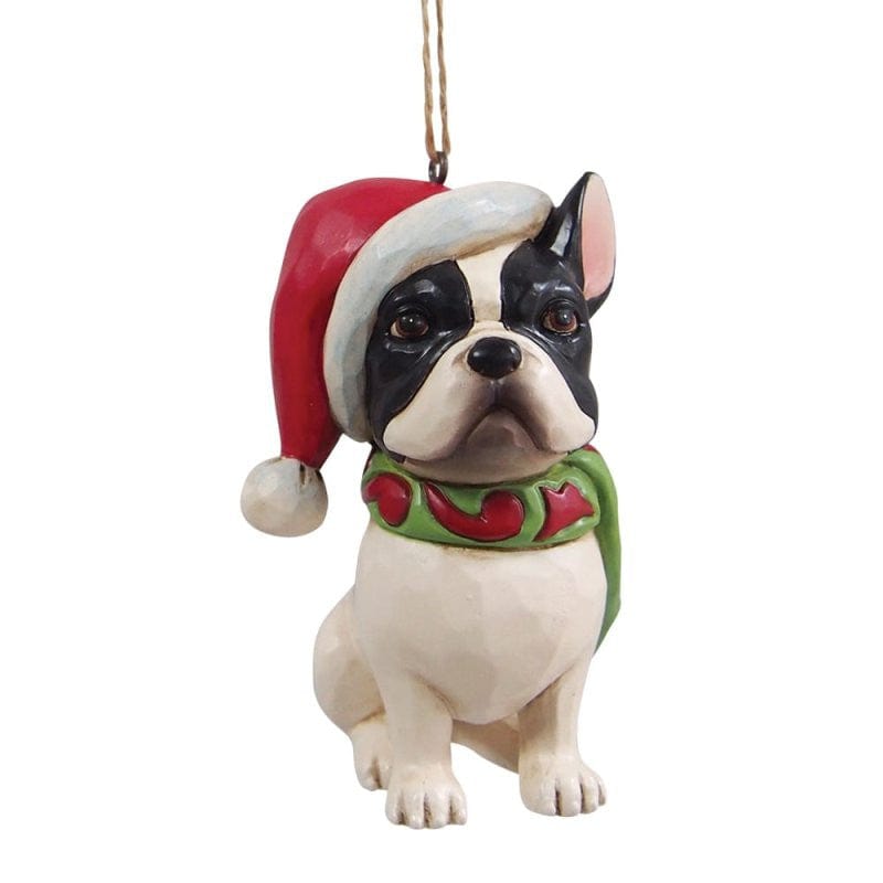 Heartwood Creek By Jim Shore Christmas French Bulldog Hanging Ornament 6017527