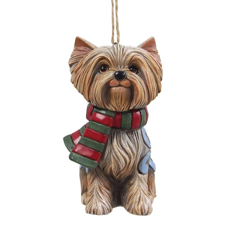 Heartwood Creek By Jim Shore Christmas Yorkie Hanging Ornament 6017528