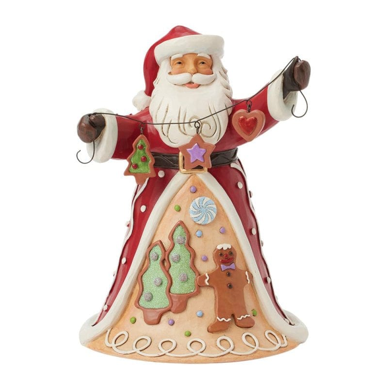 Heartwood Creek By Jim Shore Gingerbread Santa & Cookie Garland Figurine 6017264
