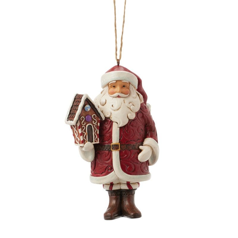 Heartwood Creek By Jim Shore Gingerbread Santa Hanging Ornament 6017270