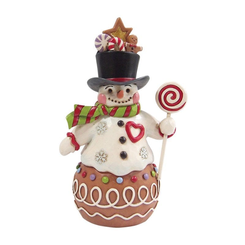 Heartwood Creek By Jim Shore Gingerbread Snowman With Sweetie Hat Figurine 6017265