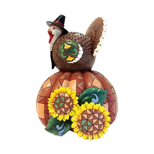 Heartwood Creek By Jim Shore Gobble Greetings (Harvest Turkey) Figurine 6016630 Heartwood Creek By Jim Shore Gobble Greetings (Harvest Turkey) Figurine 6016630