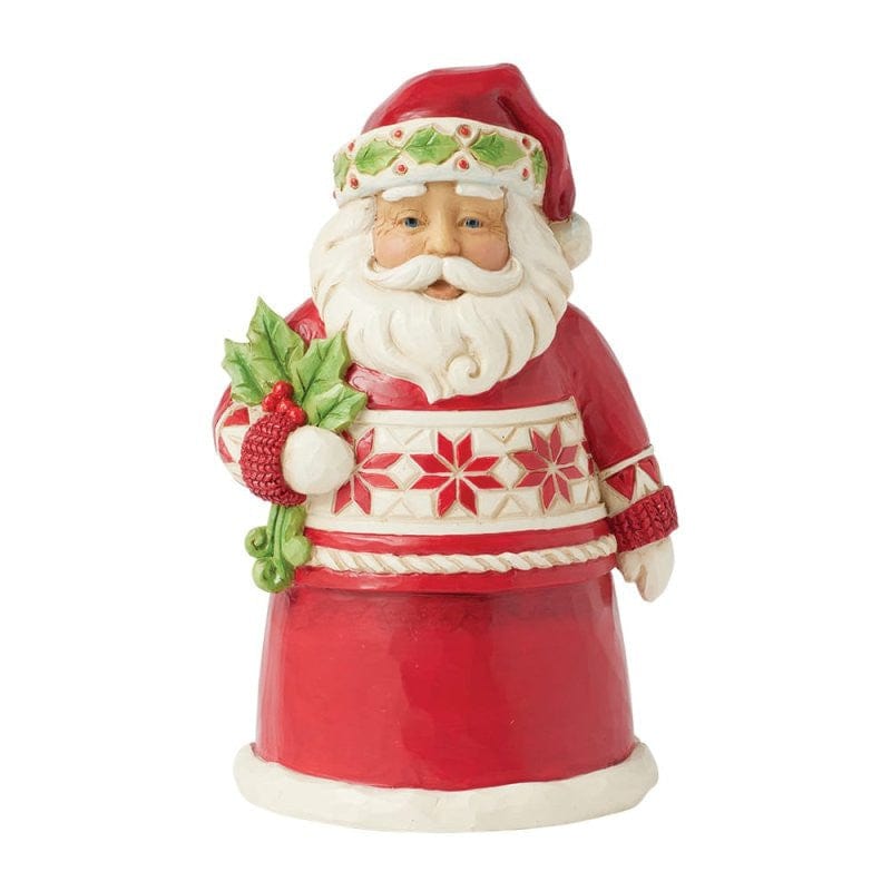 Heartwood Creek By Jim Shore Holly Berry Noel (Pint Santa With Holly) Figurine 6017047