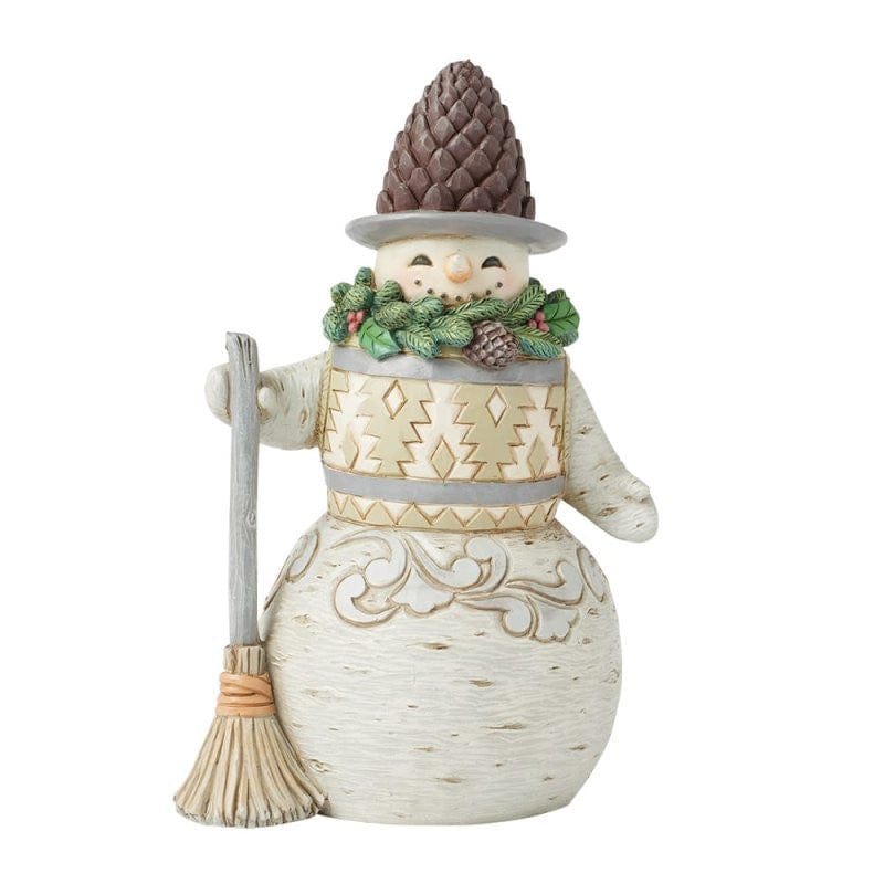 Heartwood Creek By Jim Shore Looking Just Pine (Snowman With Pine Cone Hat) Figurine 6017169