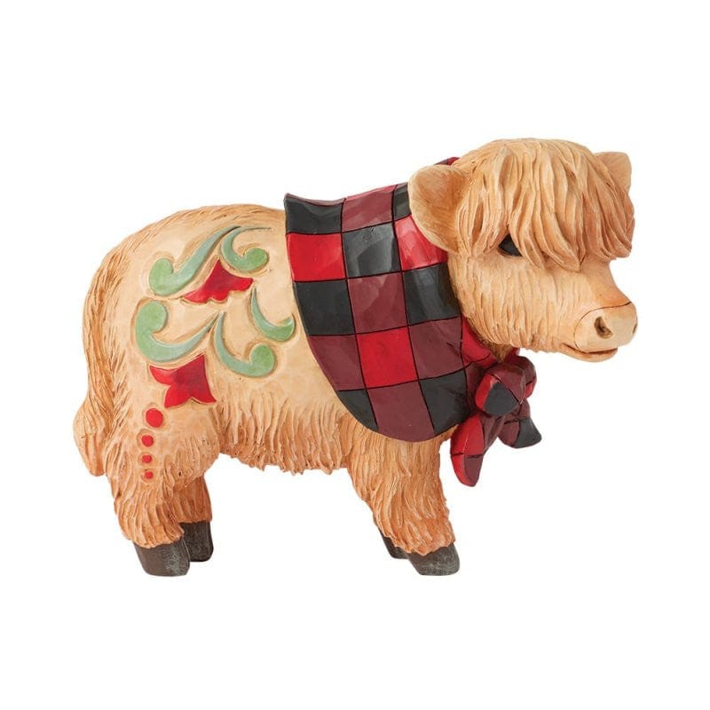 Heartwood Creek By Jim Shore Moo-ti-ful Christmas (Highland Calf) Figurine 6017041