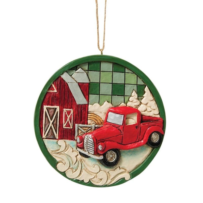 Heartwood Creek By Jim Shore Red Truck Hanging Ornament 6017031