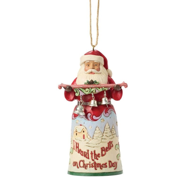 Heartwood Creek By Jim Shore Santa “I Heard The Bells” Hanging Ornament 6017048 Heartwood Creek By Jim Shore Santa “I Heard The Bells” Hanging Ornament 6017048