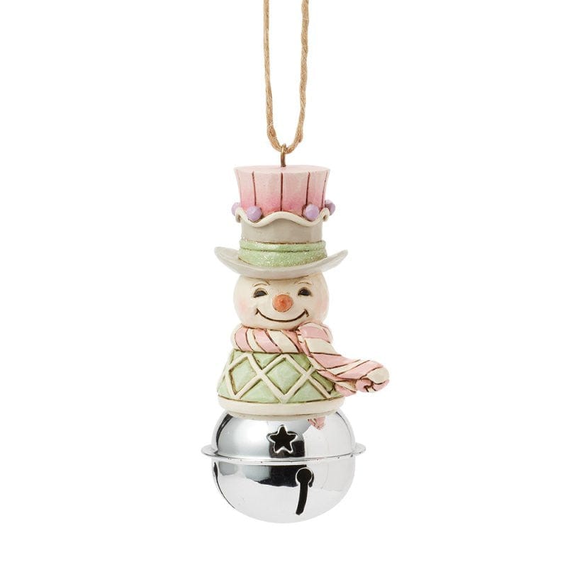 Heartwood Creek By Jim Shore Sweets Snowman Bell Hanging Ornament 6017027