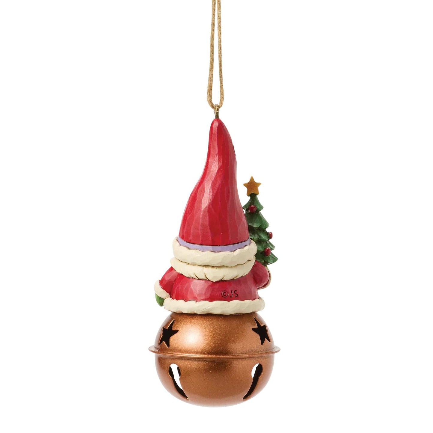 Heartwood Creek Christmas Gnome On Bell Hanging Ornament By Jim Shore