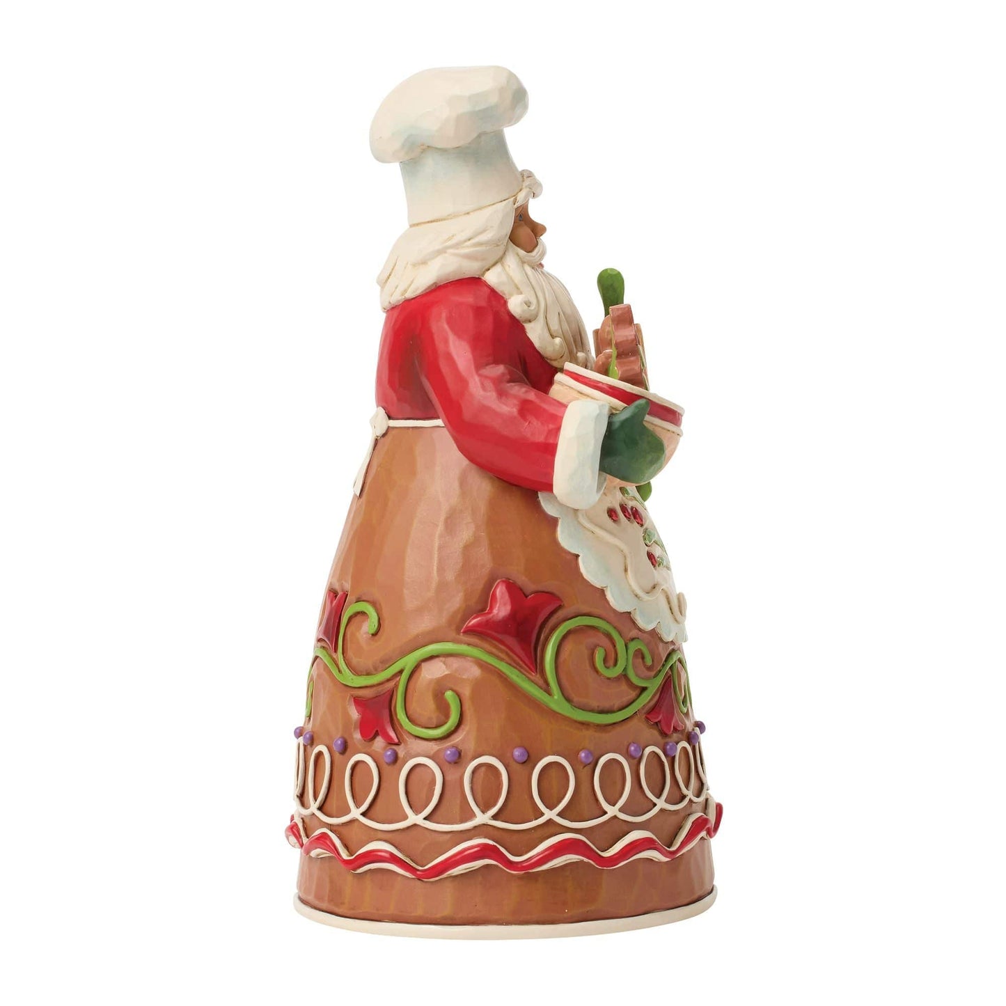 Heartwood Creek Gingerbread Pastry Chef Santa Figurine By Jim Shore