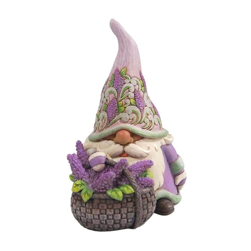 Heartwood Creek Gnome W Basket Of Lilac Figurine By Jim Shore Heartwood Creek Gnome W Basket Of Lilac Figurine By Jim Shore