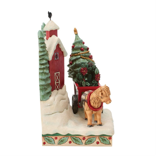 Heartwood Creek Highland Glen Barn Scene Figurine By Jim Shore Heartwood Creek Highland Glen Barn Scene Figurine By Jim Shore